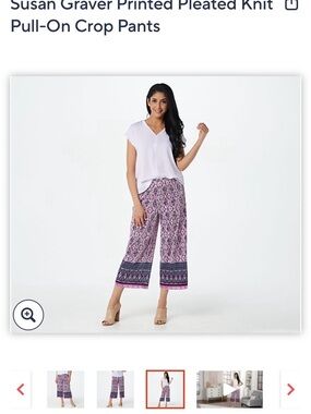 NWOT Susan Graver flowy pants